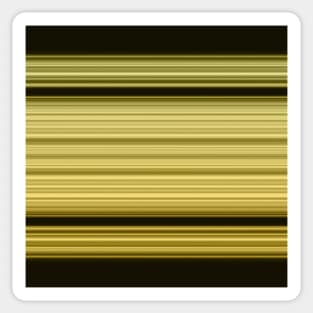 Abstract gold stripes on black Sticker